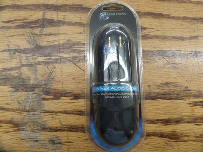 CAR Audio Plug 3.5MM Jack AUX Auxiliary Stereo Audio Cable iPod iPhone IPAD New