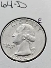 1964-D Washington Quarter 25C Silver Denver Circulated
