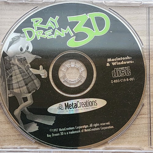 Ray Dream 3D - CD Rom Windows 95 (logiciel de conception graphique MetaCreations 1997) - Photo 3/3