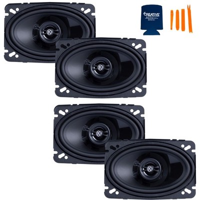 Memphis Audio 2 Pairs of PRX46 Power Reference Series 4x6'' Coaxial Speakers
