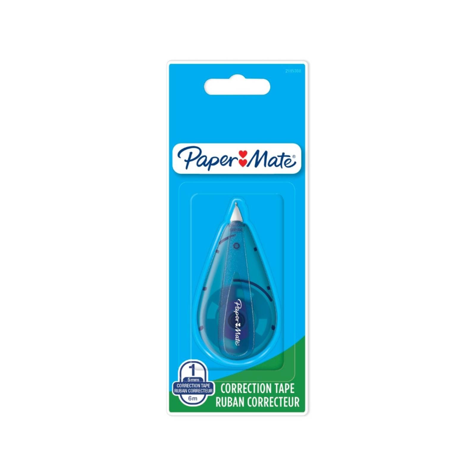 Paper Mate Liquid Paper DryLine Mini Correction Tape 6m Blue Pack of 12 (2115308