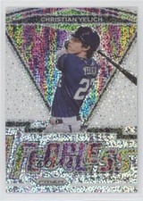 2021 Panini Prizm Fearless White Sparkle Prizm Christian Yelich #FR-14 4l6