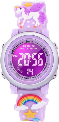 3D Cartoon Waterproof Watches for Girls with Alarm - Best Toys Gifts for Girls A