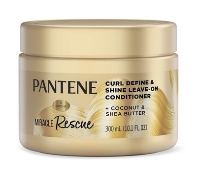 Pantene Miracle Rescue Curl Define & Shine Leave-On Conditioner, 10.1 FL OZ