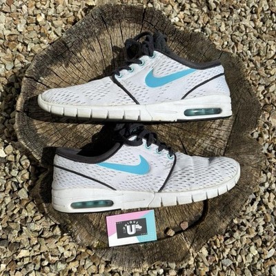 Rare Nike Air Max SB Stefan Janoski White Black Blue UK9.5 EU44.5 CM28.5 US10.5