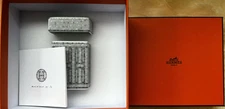 NEW IN BOX Hermès Mosaïque Au 24 Platinum Sugar/Box, Porcelain Tableware 