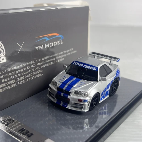 1/64 YM Model X Era Q Car Nissan NISMO Skyline GTR R34 Z Tune Fast & Furious