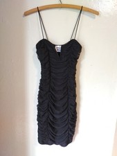 Princess Polly Elegant Black Ruched Dress Size XS NWOT