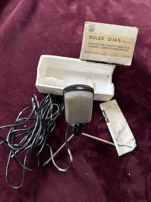 #ad #ad Wow Mint AKG D14S MICROPHONE Vintage Complete Stand Cableinstructions Box $325.00