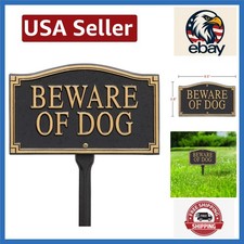 Luxury 'Beware of Dog' Outdoor Sign - Weatherproof Aluminum for Lasting Use