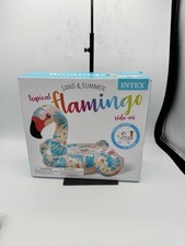 Intex Large Inflatable Tropical Flamingo Ride On Pool Beach Float New in Box