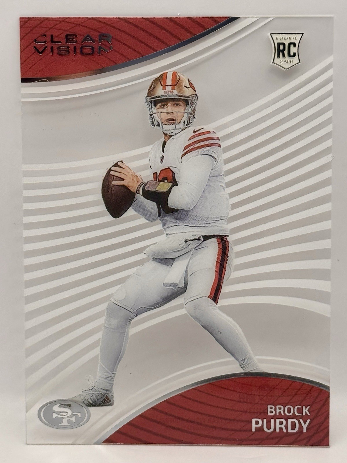 Brock Purdy Panini Chronicles Clear Vision Rookies #CVR8 Base