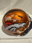 Terrell Davis Signed Broncos Speed Flash NFL Mini Helmet with "HOF 17" COA — photo 5
