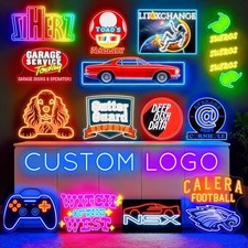 Custom LED Neon Sign Small Business Logo Wall Light Store Decor