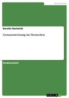 Genuszuweisung Im Deutschen Kerstin Hartwich