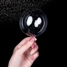 Small Clear Balloons 100Pcs Mini Bubble Bobo Balloons Latex Free Tiny Crystal T