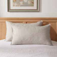 100 Linen Pillowcase Standard Size, Set of 2, Stone Washed Pillowcases Envelope