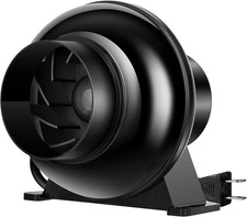 4 Inch 195 CFM Inline Duct Ventilation Fan HVAC Vent Blower for Hydroponics Grow
