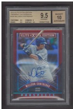 2015 Elite Extra Edition 184 WILLSON CONTRERAS BGS 9.5 / 10 PRE-ROOKIE AUTOGRAPH
