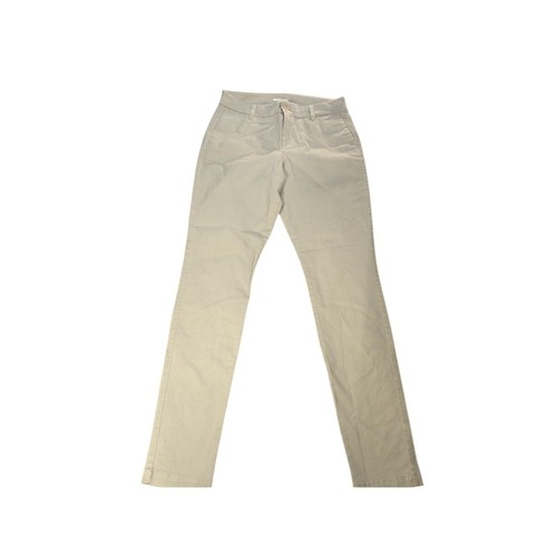 Old Navy Chino Pants Women's 6 Tall Khaki Cotton Flat Front Skinny Leg Zip-Fly - Picture 1 of 12
