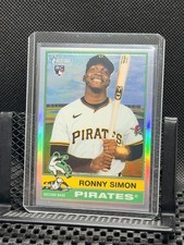 Ronny Simon RC 2025 Topps Heritage Chrome Refractor  #521 Pirates
