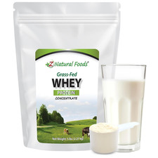Z Natural Foods Grass-Fed Whey Protein Concentrate - Clean Whey Protein Powder