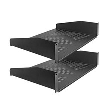 2 PCS 2U Rack Shelves 14 Inch Depth, Rack Mount Vented Cantilevers for Server...