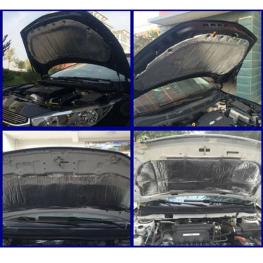 1Pcs Car Heat Shield Mat Auto Turbo Exhaust Muffler Hood Insulation Barrier Pad — 第 3/4 张图片