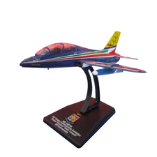 Alloy 1/100 Scale MB-339 PAN Jet Finished Model Aircraft Toy Gift Decor W/ Stand