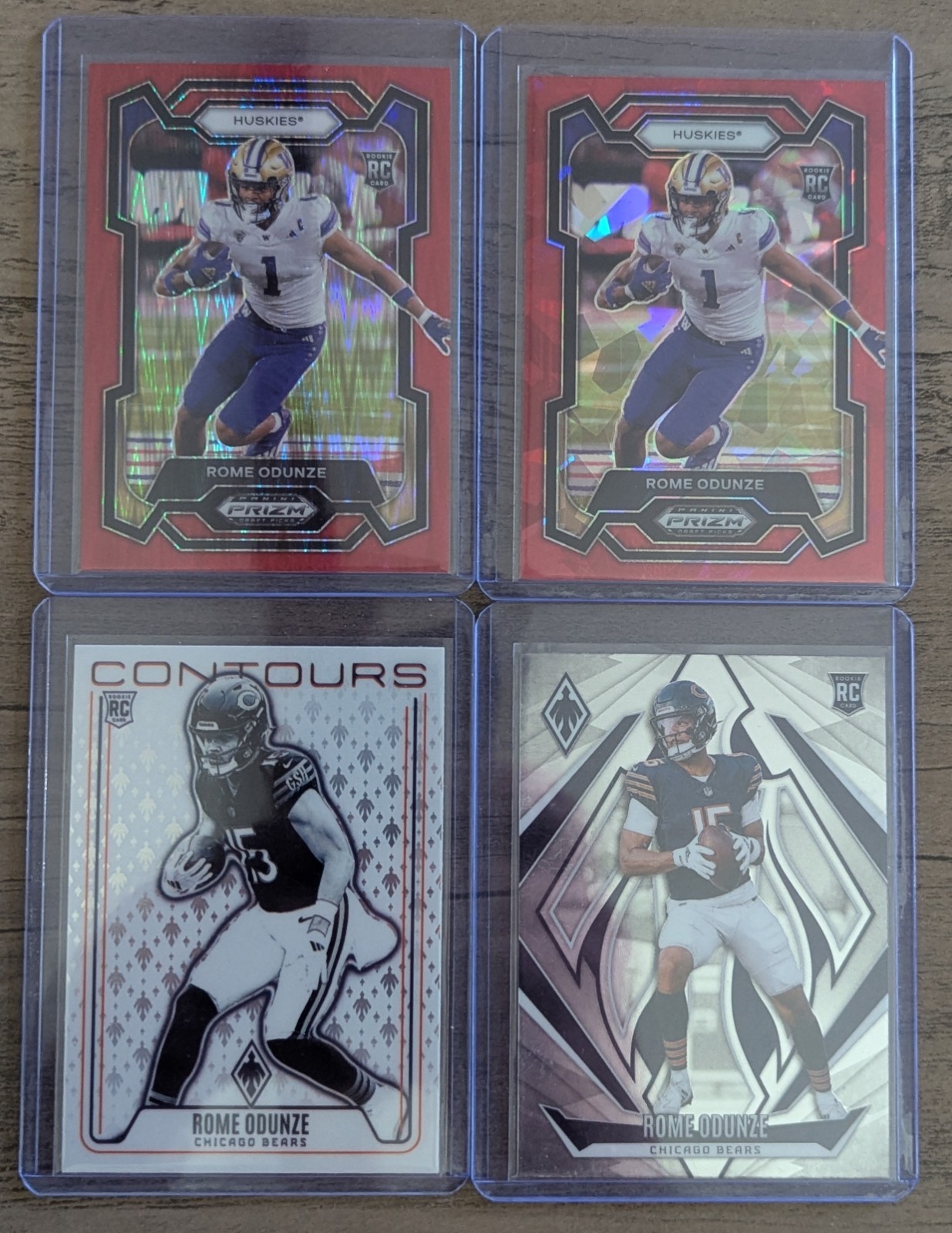 2024 Prizm Draft Picks Rome Odunze #111 Red Flash /49