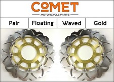 Honda CB 1000 R 2008-2016 [Pair of Front Comet WF-Series Gold Brake Discs]