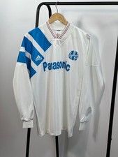Vintage Adidas Olympique Marseille 1992/1993 Home Shirt Football Soccer Jersey 