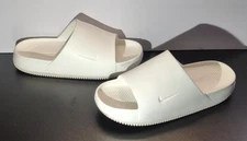 Nike Calm Slide Sandal Women's Size 8 Shoes Slip On Comfort White Beach *SCRATCH