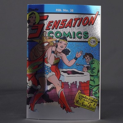 SENSATION COMICS #38 Facsimile Cvr B Foil Santa DC Comics 2025 1025DC0183 38B