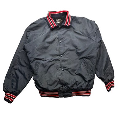 Vintage 70s Bojax Sportswear Sherpa Lined Varsity Snap Button Jacket Mens Large