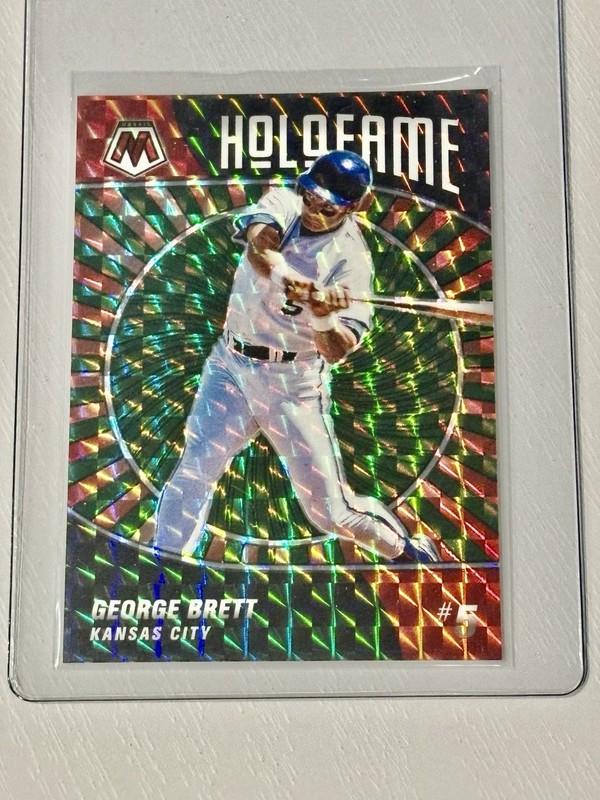 2022 Panini Mosaic - Holofame George Brett #HF-4 Green Mosaic Prizm
