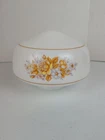 VTG Ceiling Light Fixture Cover 1970's Vintage Milk Glass Dome Shade Floral