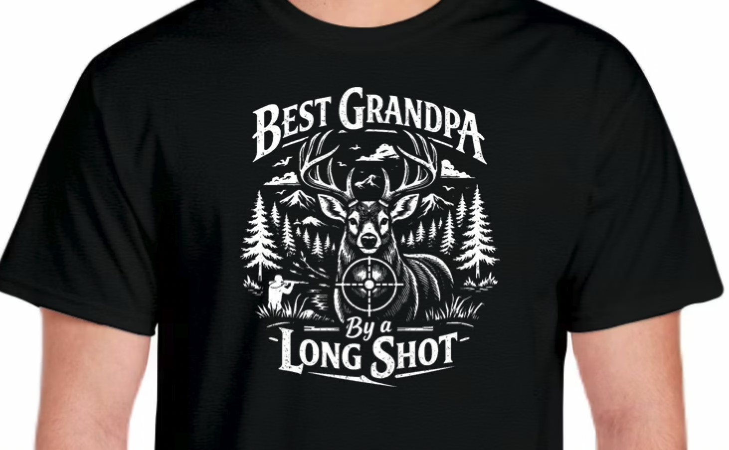 Deer Hunting with Grandpa - Big Buck Down T-Shirt - Best Grandpa
