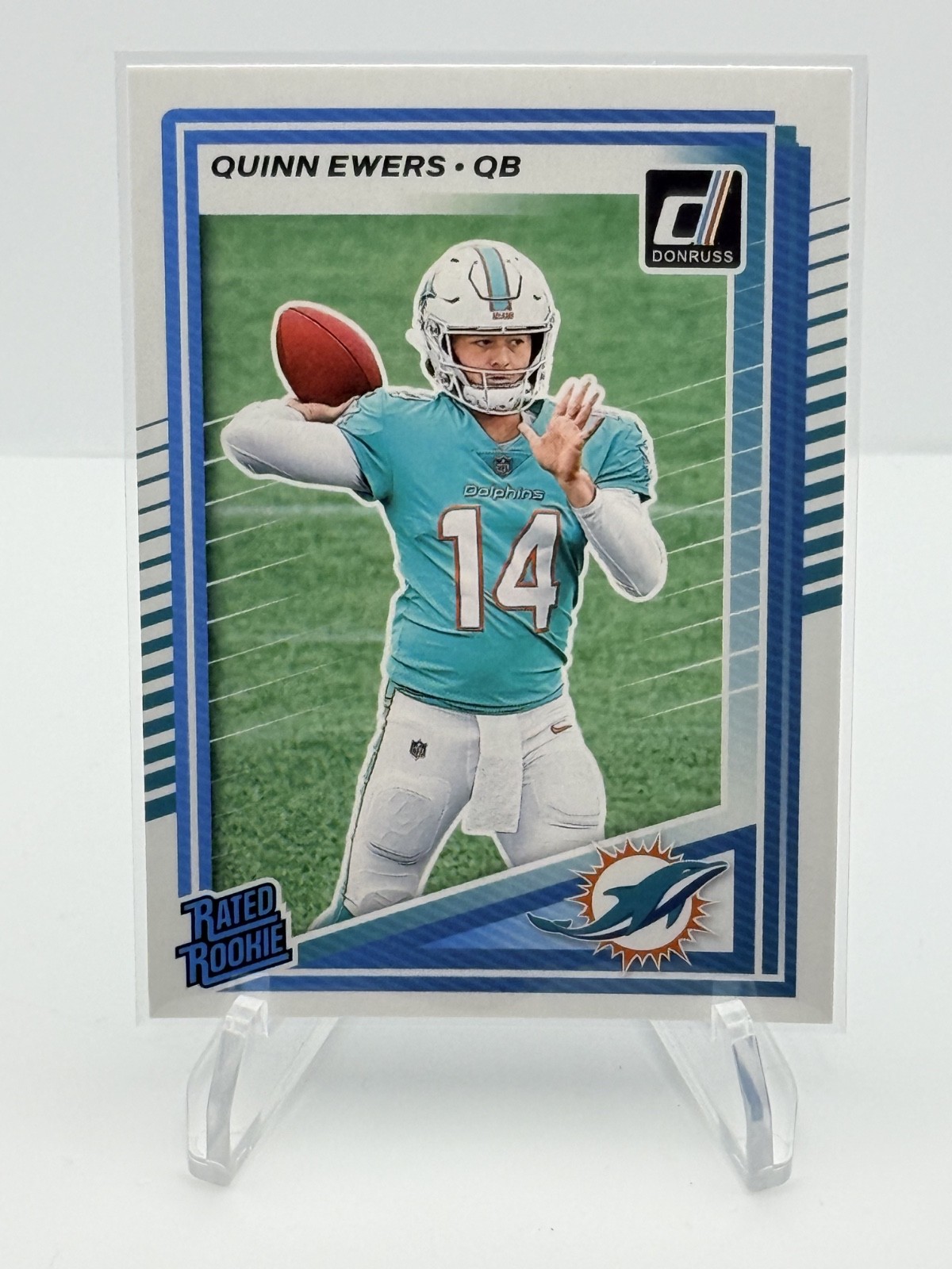 2025 Donruss Football - Quinn Ewers (RC) Rated Rookie #342 Dolphins