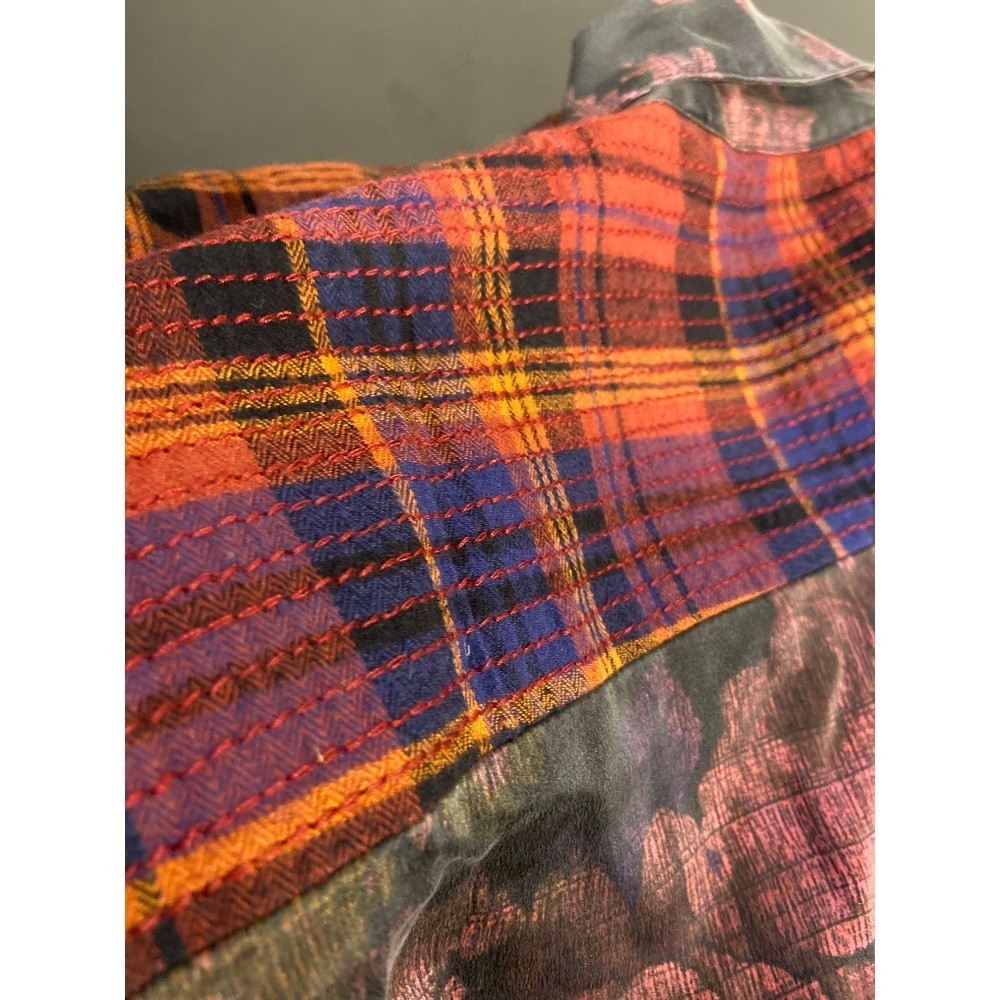 Johnny Was Workshop Patchwork Flannel Button Up F… - image 7