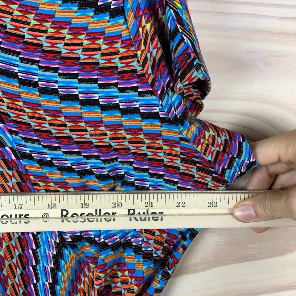 Vestido Emma Michele Envolvente XL Colorido Festival Psicodélico Y2K Foto 4 de 4