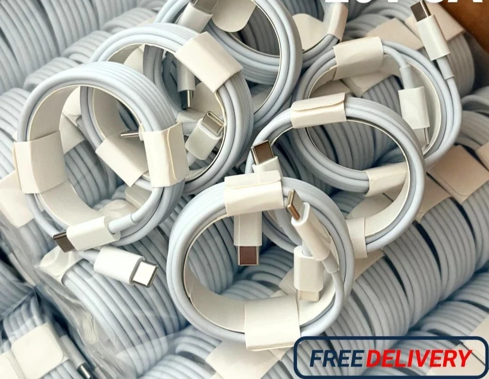 60W USB-C to USB-C Cable Fast Charger 6FT Cord For Samsung/iPhone 15 16 17 - Image 2 of 2