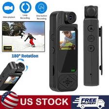 20 Hour 1080P Camcorder Mini Police Body Camera HD 180  Video DVR Camera