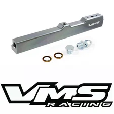 VMS RACING GUNMETAL GRAY FUEL RAIL FOR HONDA CIVIC CRX DELSOL D SERIES ONLY