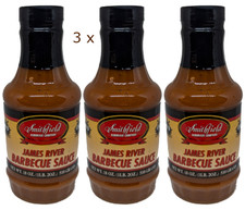 3 salsas para barbacoa Smithfield's James River 18 oz carne asada costa norte tres vías