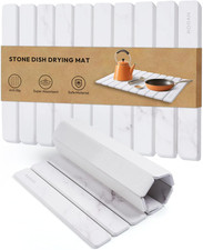 Stone Drying Mat for Kitchen Counter, 24" L 16" W , Drying Matt Kitchen Counter