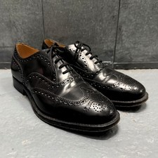 CHURCH'S BURWOOD CUSTOM GRADE BLACK LEATHER BROGUE OXFORD SHOES SZ UK 9 G US 10