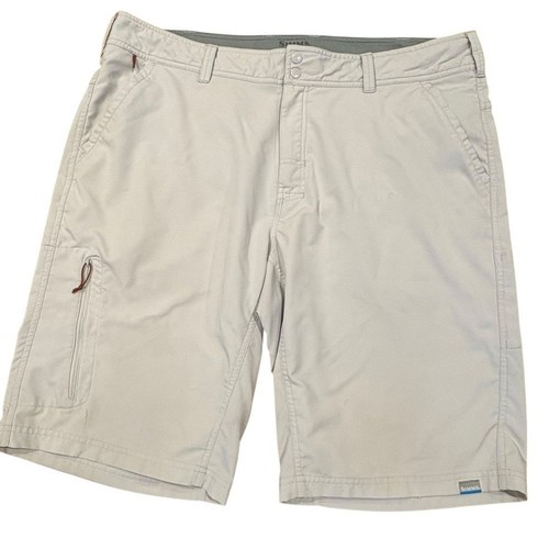 Simms Fishing Solarflex Shorts Swim Board Tan 38