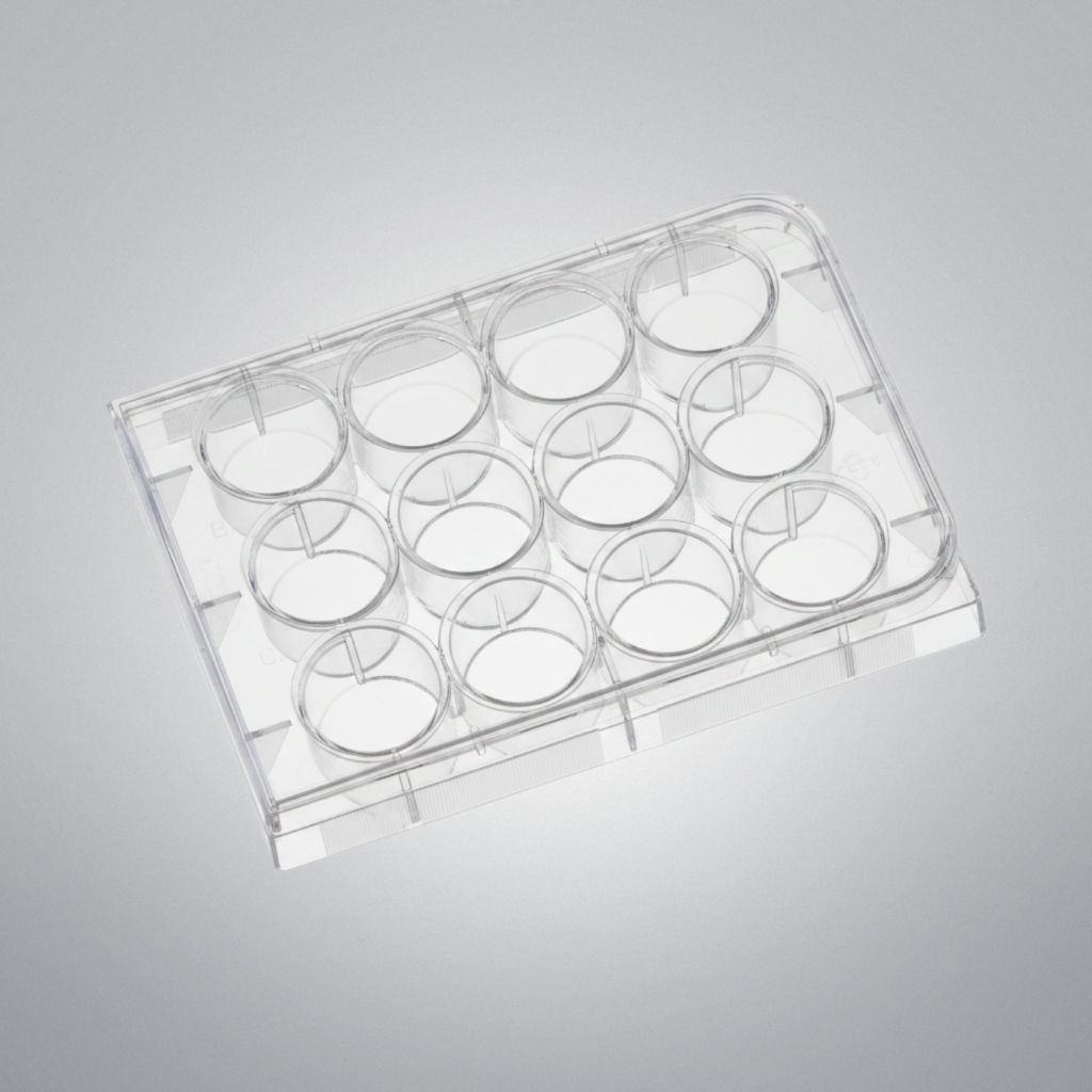 Corning 3512 Cell Culture Plate 12 Well Clear Sterile TC-Treated Case of 100