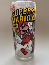 Collectible Vintage 1989 Nostalgic Nintendo Super Mario Bros 2 Glass Gaming Cup
